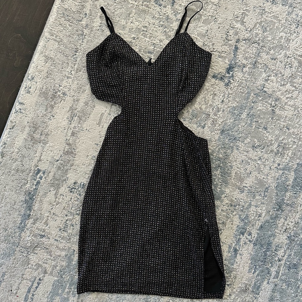 Cut Out Sequin Dress
